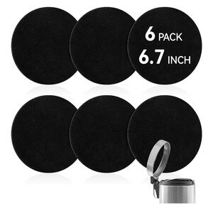 Pack Charcoal Filters for Compost Bucket, 6.7 Inch Compost Filters Countertop